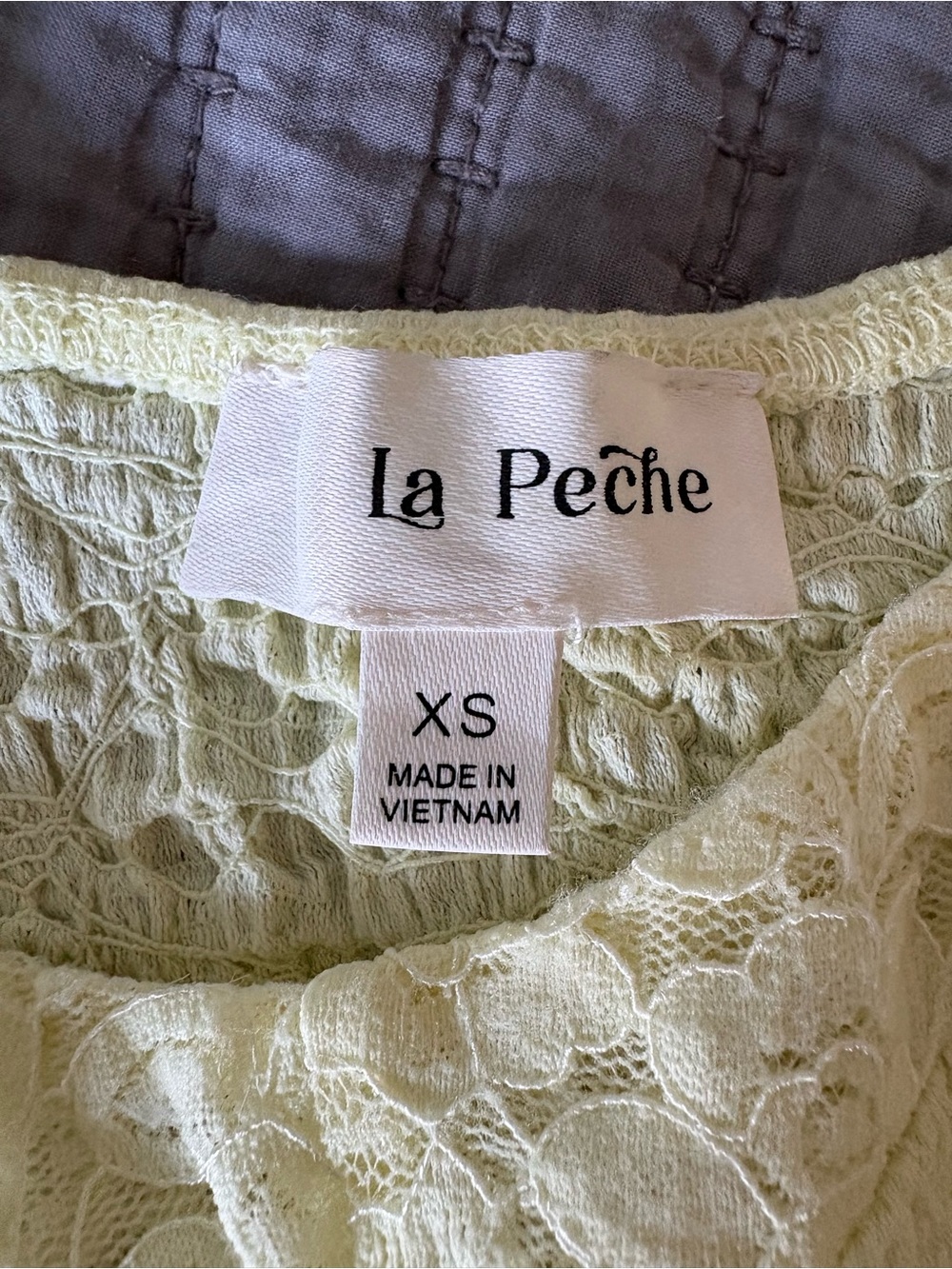 Pale Lemon Lace Ruffle Camisole - Picture 3 of 4